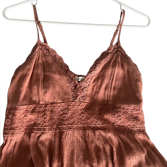 American Eagle - Coral Linen Blouse Tank- US SM - Picture 4 of 6